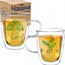 Кружка з подвійними стінками SNT Tea time 202-24 380 мл