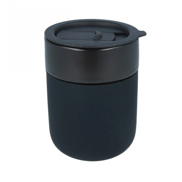 Кружка з кришкою для кави Cute Travel Mugs 295-Black 295 мл чорний