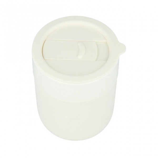 Кружка з кришкою для кави Сute Travel Mugs 295-Light-milk 295 мл молочний