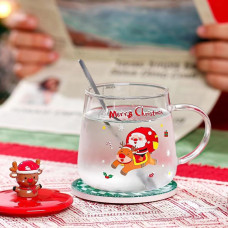 Кружка з кришкою новорічна Merry Christmas 2 13669 450 мл