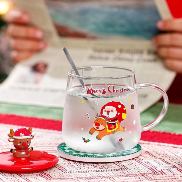 Кружка з кришкою новорічна Merry Christmas 2 13669 450 мл