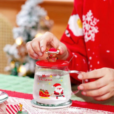 Кружка з кришкою новорічна Merry Christmas 4 13671 450 мл