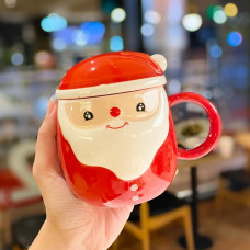 Кухоль з кришкою новорічна Santa Claus 1 13714 350 мл