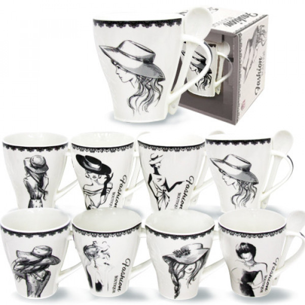 Кружка з ложкою SNT Fashion Boutique 040-01-89 330 мл