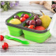 Ланч бокс харчовий Frico FRU-384-Green 24х17.5х7 см зелений