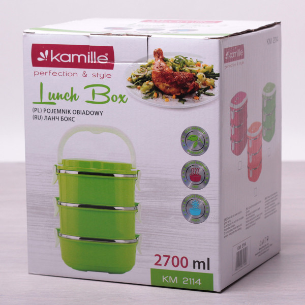Ланч-бокс харчовий Kamille KM-2114 2700 мл
