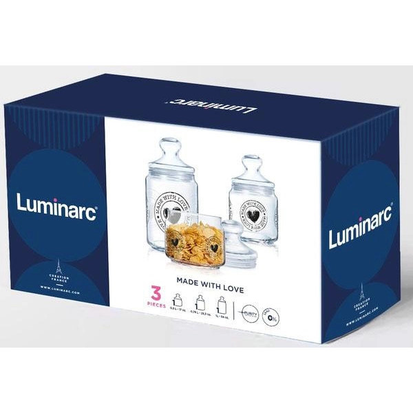 Набiр банок Luminarc Club Made With Love V67646 3 шт