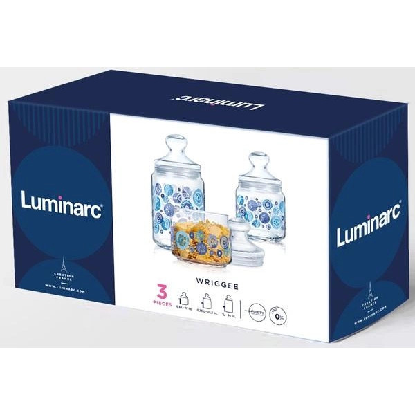 Набiр банок Luminarc Club Wriggee V6765 3 шт