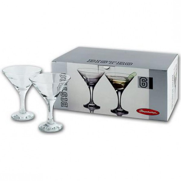 Набір келихів для мартіні Pasabahce Bistro PS-44410-6 6 шт 190 мл