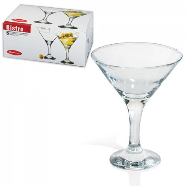 Набір келихів для мартіні Pasabahce Bistro PS-44410-6 6 шт 190 мл