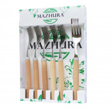 Набір столових виделок Mazhura Beech Wood MZ-505663 6 шт