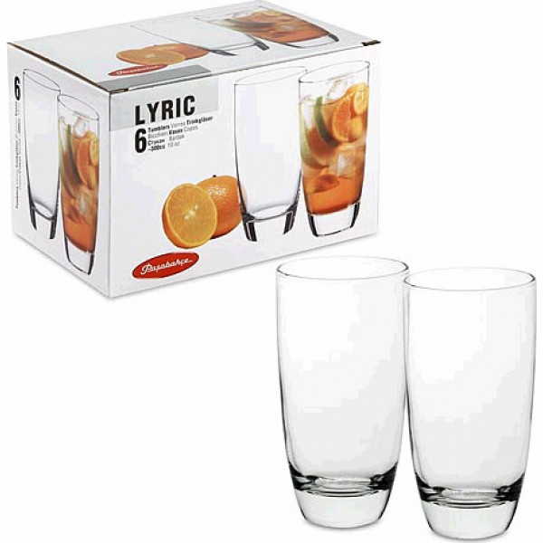 Набір високих стаканів Pasabahce Lyric PS-41977-6 300 мл 6 шт