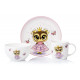 Набір дитячого посуду Ardesto Princess owl AR-3453-OS 3 предмети