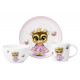 Набір дитячого посуду Ardesto Princess owl AR-3453-OS 3 предмети