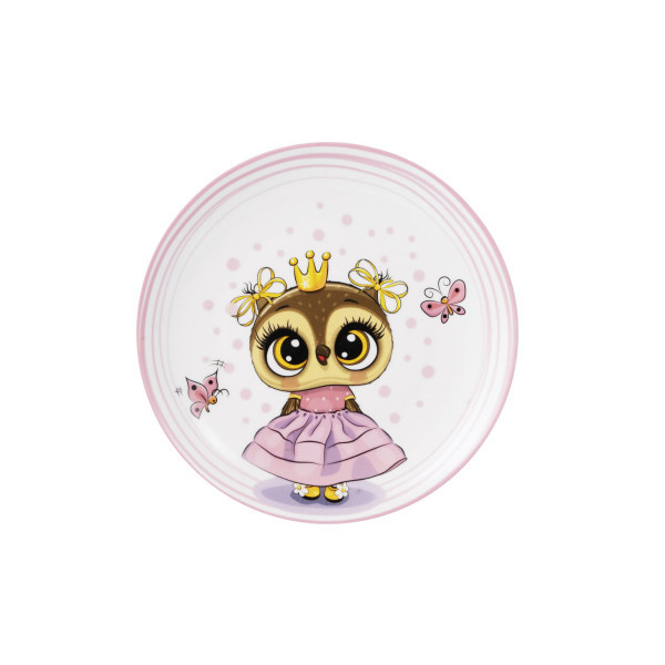Набір дитячого посуду Ardesto Princess owl AR-3453-OS 3 предмети