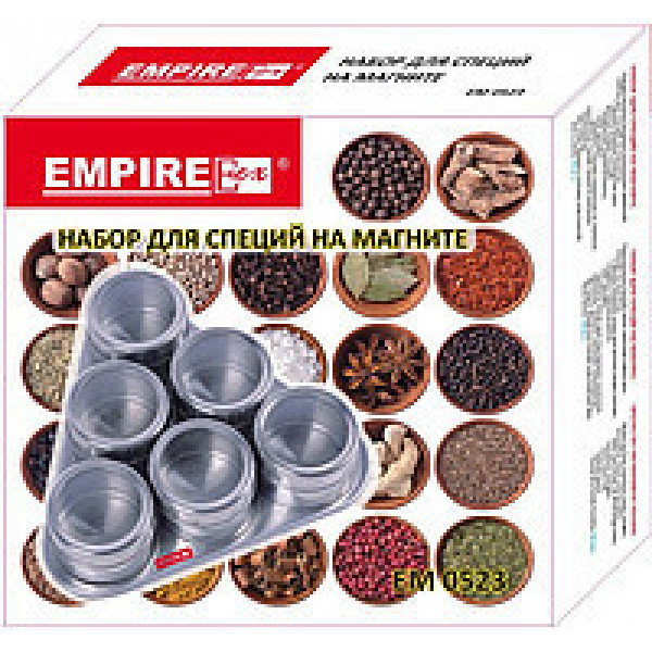 Набір для спецій 6 шт. на магніті Empire М-0523