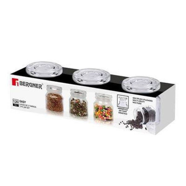 Набір для спецій Bergner Easy BG-20510 3 предмети 120 мл