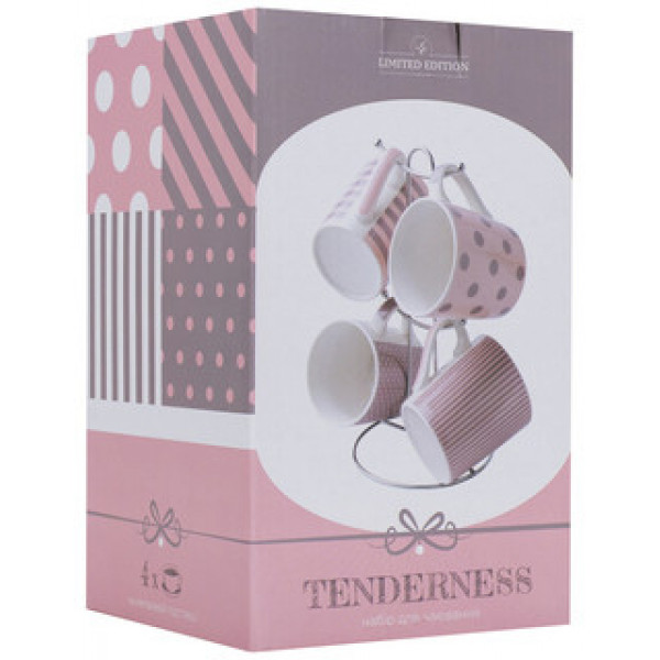 Набір кухлів Limited Edition Tenderness D76-T2312 4 шт 280 мл