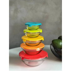 Набір контейнерів харчових Frico FRU-432-colorful 10 предметів різні кольори