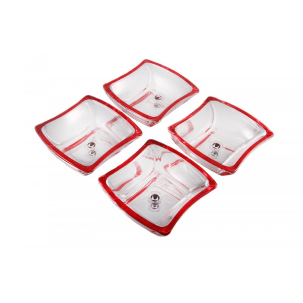 Набір салатників 9.5 см 4 шт Winx Cherry Red Walther-Glas WG-4484