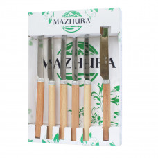 Набір столових ножів Mazhura Beech Wood MZ-505669 6 шт