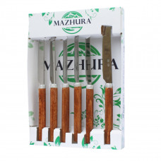 Набір столових ножів Mazhura Wood Walnut MZ-505662 6 шт