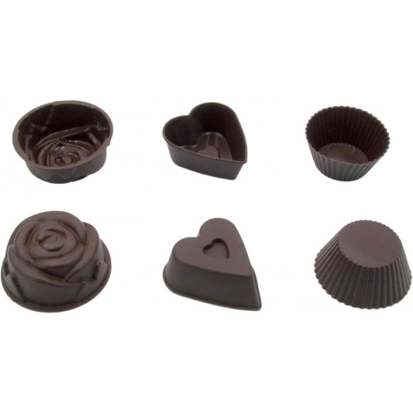 Набір форм для випічки Lessner Chef Choco 10274 6 шт коричневий