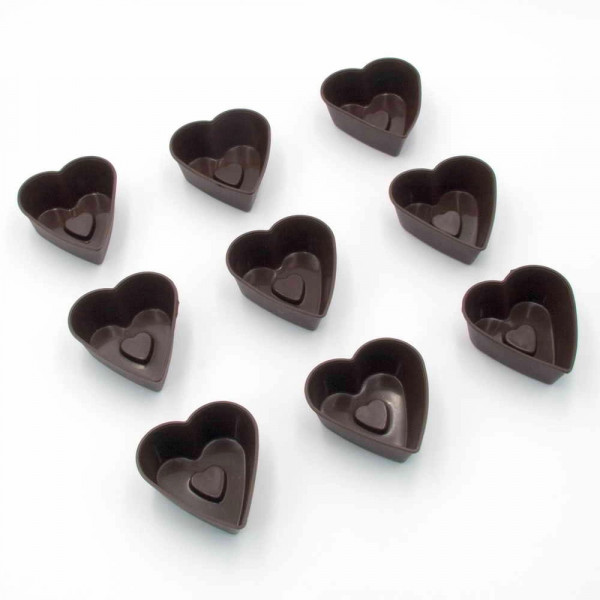 Набір форм для випікання фігурних мафінів Lessner Chef Choco 10255 7 см 9 шт коричневий