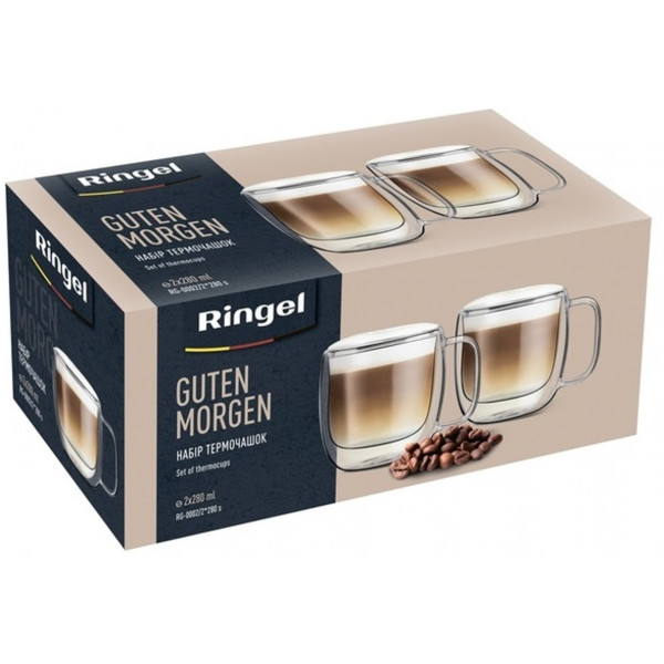 Чашки Ringel Guten Morgen RG-0002-2-280-s з подвійним дном 280 мл 2 шт