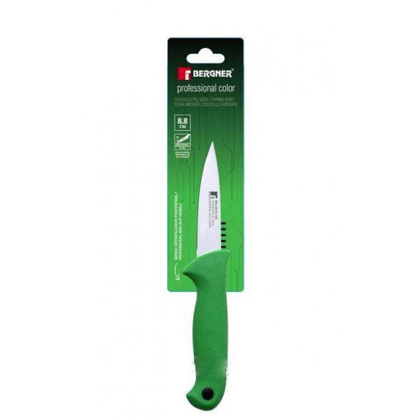 Ніж для чищення овочів Bergner Professional color BG-39143-GR 8,5 см