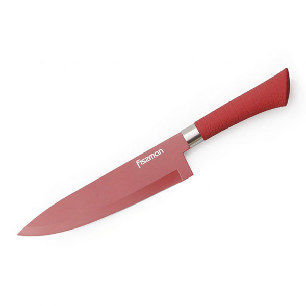 Ніж кухарський Fissman Arcobaleno FS-2291 20 см червоний