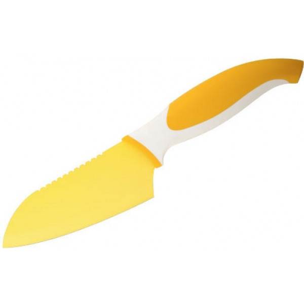 Ніж сантоку Vinzer Granchio VZ-88672 11.5 см жовтий