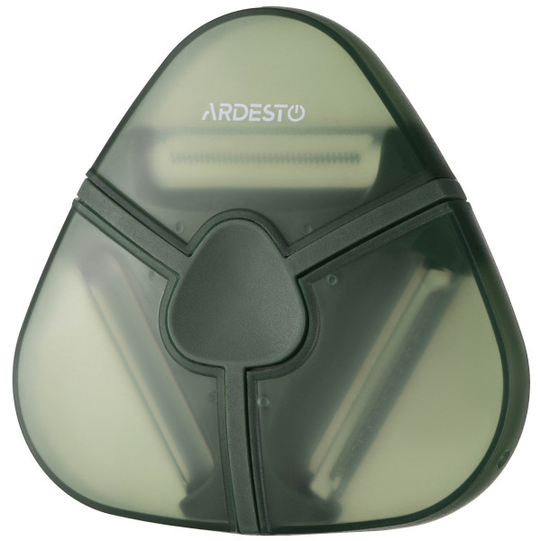 Овочечистка 3 в 1 з чохлом Ardesto Gemini AR2169PG 104x99x18 мм зелена