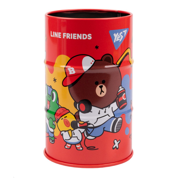 Підставка для письмового приладдя YES Line friends red 470504 6.5х10.8 см