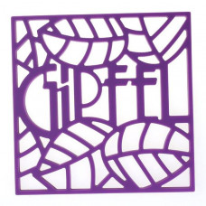 Підставка під гаряче квадратна Gipfel Glum GP-0213 17х17х0.8 см фіолетова
