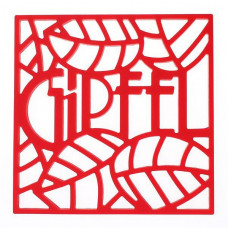 Підставка під гаряче квадратна Gipfel Glum GP-0214 17х17х0.8 см червона