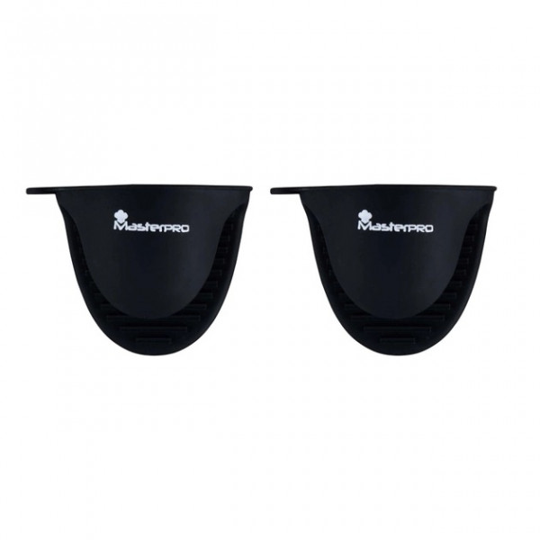 Прихватка силіконова MasterPro Foodies collection BGMP-7700 11х8 см 2 шт чорна