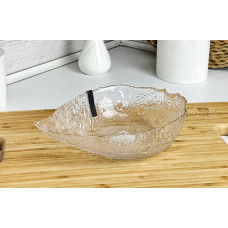 Салатник Ardesto Leaf AR5009 21.5 см прозорий