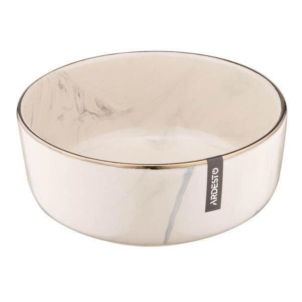 Салатник Ardesto Marmo AR2916MRB 15.6 см бежевий
