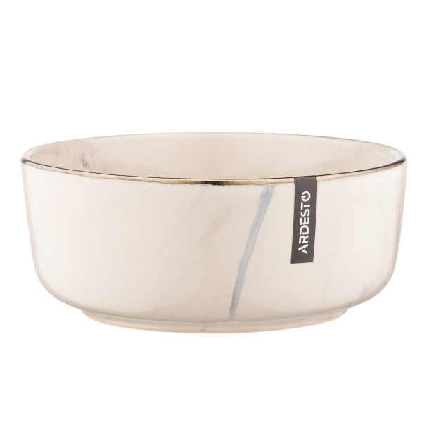 Салатник Ardesto Marmo AR2916MRB 15.6 см бежевий