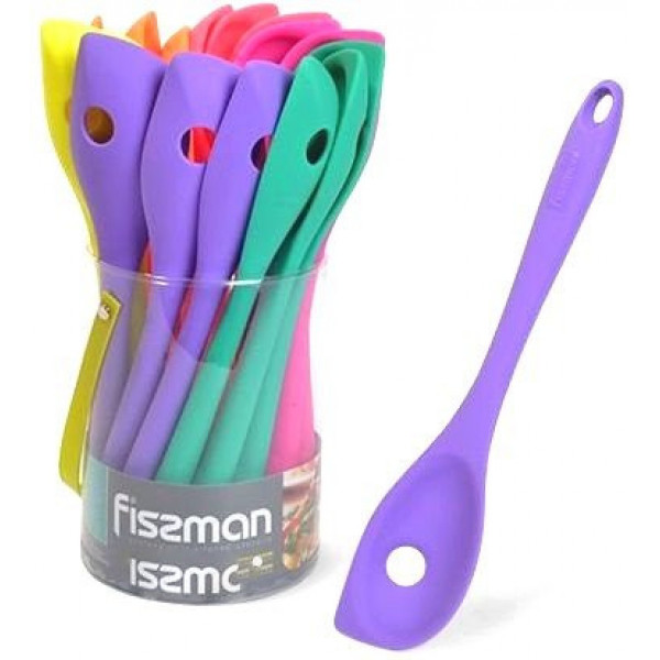 Силіконова ложка з отвором Fissman FS-1322 27 см