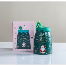 Склянка новорічна Merry Christmas 13333 400 мл зелена