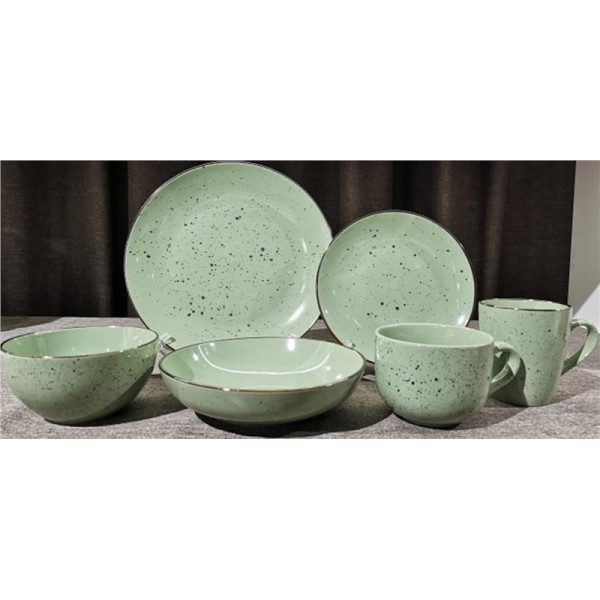 Тарілка десертна Ardesto Bagheria Pastel Green AR-2919-GGС 19 см