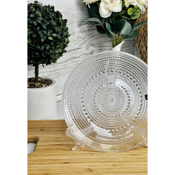 Тарілка десертна Ardesto Verbena AR5027 20.7 см прозора