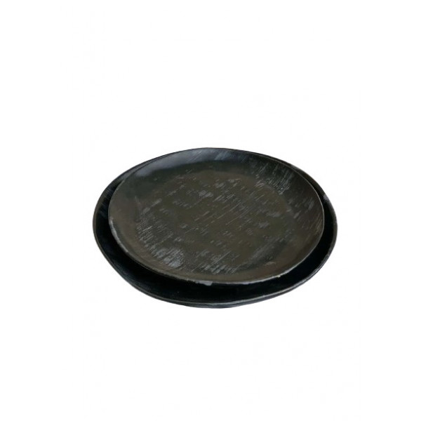 Тарілка десертна Декор Кераміка Total graphite plus ТГП-210 21 см