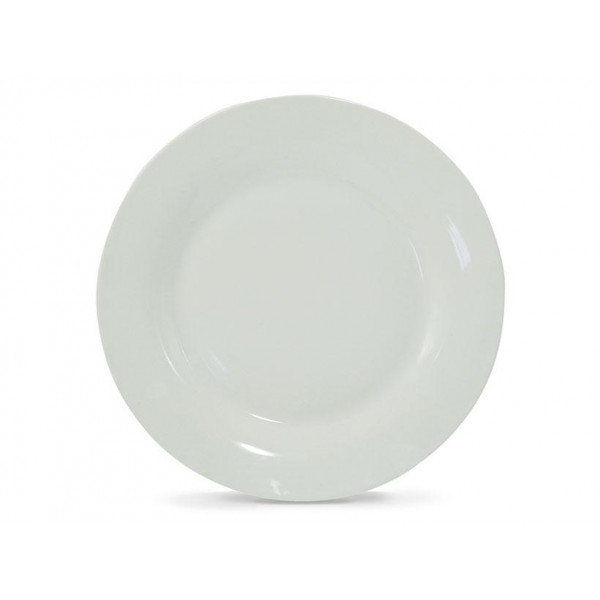 Тарілка кругла White Interos RWP-01-26 26 см 81202
