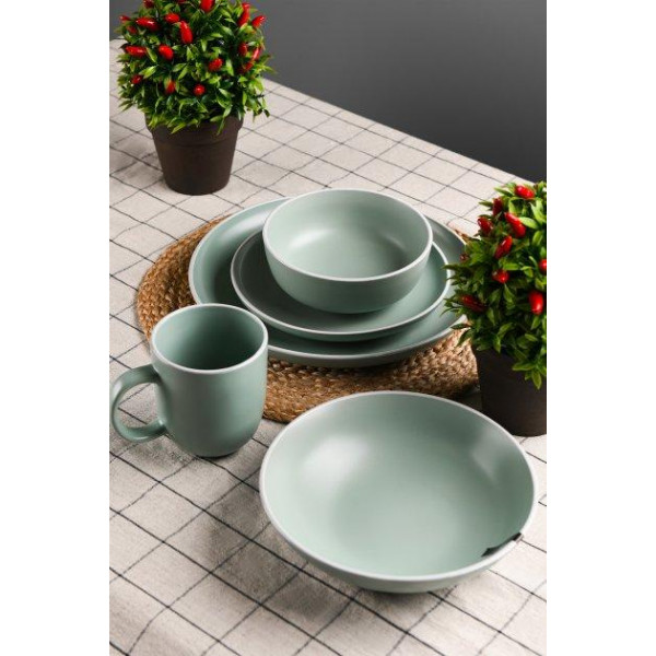 Тарілка обідня Ardesto Сremona Pastel blue AR-2926-BС 26 см