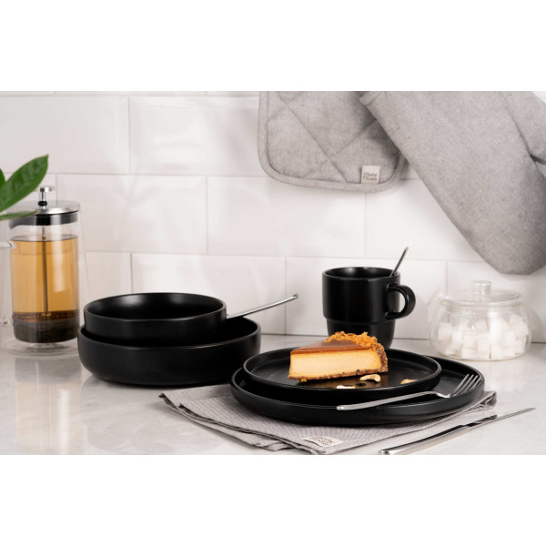 Тарілка обідня Ardesto Trento AR-2926-TB 26.5 см чорна
