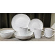 Тарілка обеденнная Ardesto LuССa Winter White AR-2926-WMС 26 см
