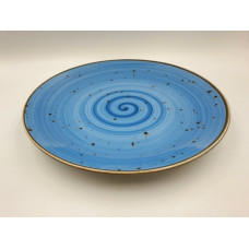 Тарілка підставна TULU spiral-blue-26 26 см блакитна